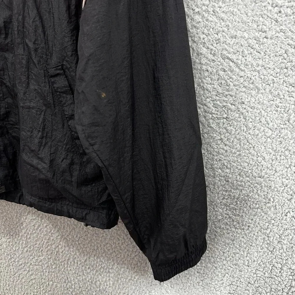 Reebok Windbreaker Jacket Men Large Red Black 1/2 Zip Vintage 90s Retro Gorpcore - Picture 4 of 10